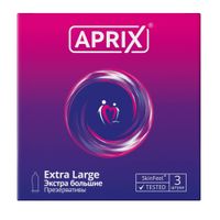 Презервативы экстра большие Extra large Aprix/Априкс 3шт миниатюра