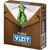 Презервативы точечные Dotted Vizit/Визит 3шт