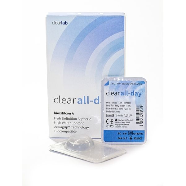 Линзы контактные ClearLab Clear All-Day (8.6/-10,00) 6шт