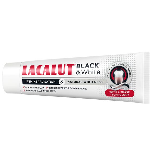 Паста зубная Black&White Lacalut/Лакалют 75мл фото №2