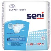 Подгузники Super Seni (Супер Сени) medium р.2 75-110 см. 1700 мл 10 шт.