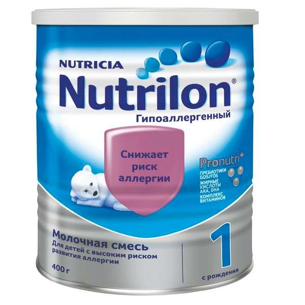 Смесь молочная гипоаллергенный детская 1 Nutrilon/Нутрилон 400г нан 2 оптипро молочная смесь с пробиотиками с 6 мес 400г