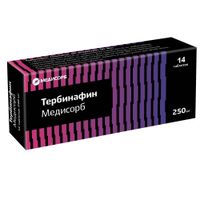 Тербинафин Медисорб таблетки 250мг 14шт, миниатюра фото №22