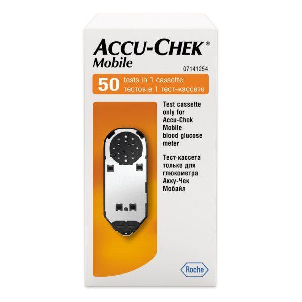 Купить Тест-кассета Mobile Accu-chek/Акку-Чек 50шт, Рош Диагностика ГмбХ, Германия