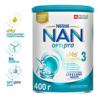 Смесь сухая молочная Nan/Нан 3 Optipro 400г миниатюра фото №15