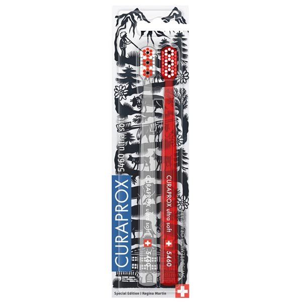 Набор Curaprox/Курапрокс: Щетка зубная ультрамягкая для взрослых Duo Swiss 2шт курапрокс набор дорожный держатель uhs450 4 ершика