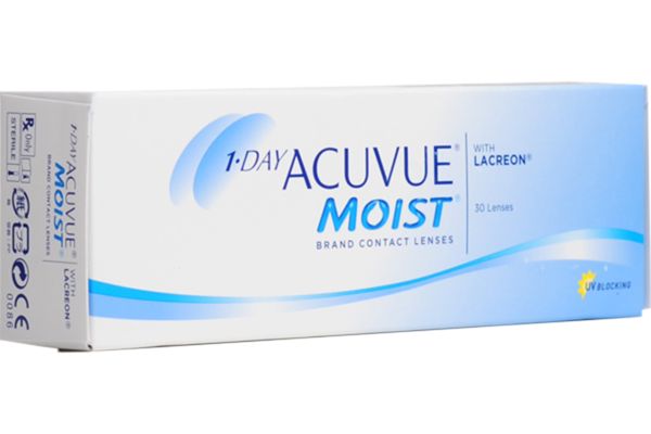 Линзы контактные 1 Day Acuvue Moist 8,5, -4,25 30шт