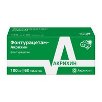 Фонтурацетам-Акрихин таблетки 100мг 60шт, миниатюра фото №2