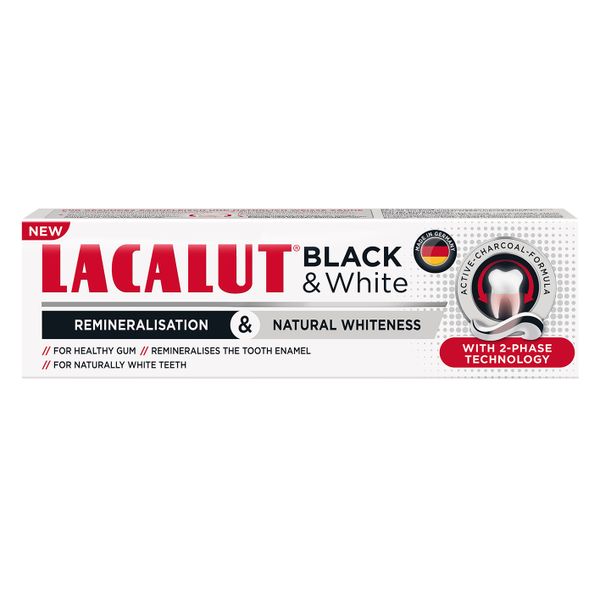 Паста зубная Black&White Lacalut/Лакалют 75мл фото №3