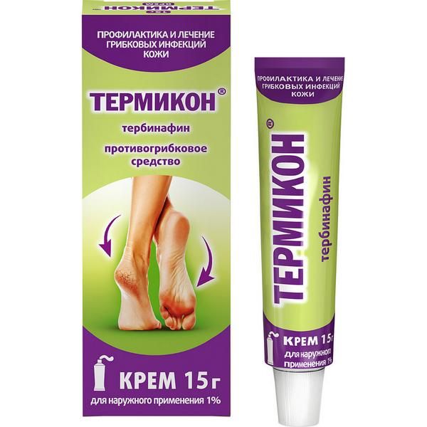 Термикон крем для наружного применения 1% 15г тербинафин таб 250мг 30