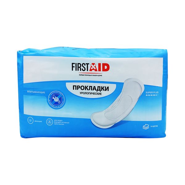 Прокладки урологические Super Plus First Aid/Ферстэйд 14шт прокладки урологические super plus first aid ферстэйд 14шт