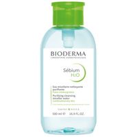 Вода мицеллярная для жирной и проблемной кожи лица H2O Sebium Bioderma/Биодерма помпа 500мл