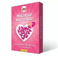 Коготки мягкие защитные колпачки для коготков кошек розовые Cliny 40шт