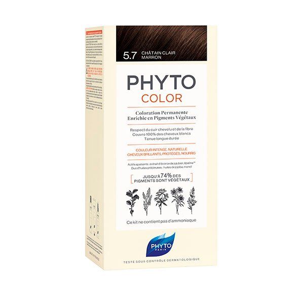 Фито фитоколор крем-краска для волос тон 5.7 (светлый каштан) Laboratoires Phytosolba 1122931 Фито фитоколор крем-краска для волос тон 5.7 (светлый каштан) - фото 1