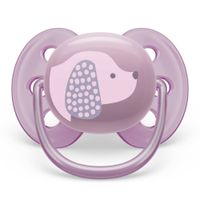 Соска-пустышка силиконовая ортодонтическая с футляром 6-18 мес. Ultra Soft Philips Avent (SCF092/05) миниатюра фото №2