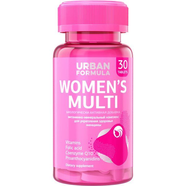 Комплекс для женщин от А до Zn Womens Multi Urban Formula/Урбан Формула таблетки 30шт