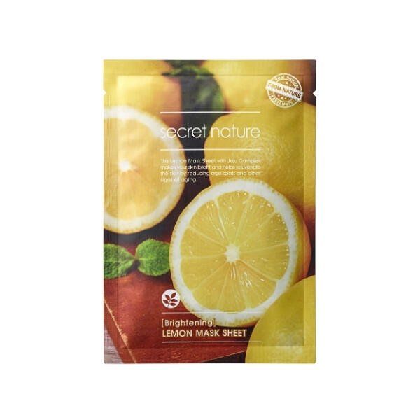 Маска придающая сияние коже с лимоном Secret Nature 25 мл Hankook Cosmetics Co., Ltd 1439094 - фото 1
