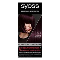 Краска для волос 3-3 Темный фиолетовый Syoss/Сьосс 115мл миниатюра фото №2
