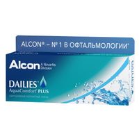 Контактные линзы dailies aquacomfort plus 30 шт 8,7, -6,50 alcon