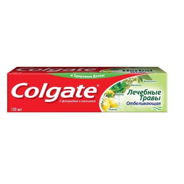 Паста зубная отбеливающая лечебные травы Colgate/Колгейт 100мл (FCN89248) отбеливающая зубная паста colgate лечебные травы 1 шт