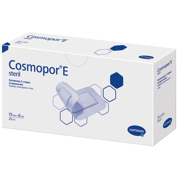 Повязка стерильная пластырного типа Cosmopor E/Космопор Е 15х6см 25шт