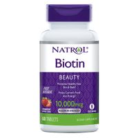 Биотин Natrol таблетки быстрорастворимые 10000мкг 60шт, миниатюра фото №6