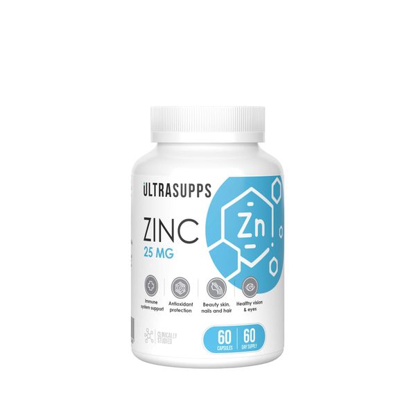 Цинк UltraSupps/Ультрасаппс капсулы 346мг 60шт