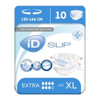 Подгузники для взрослых Slip Basic iD/айДи 2,8л 10шт р.XL