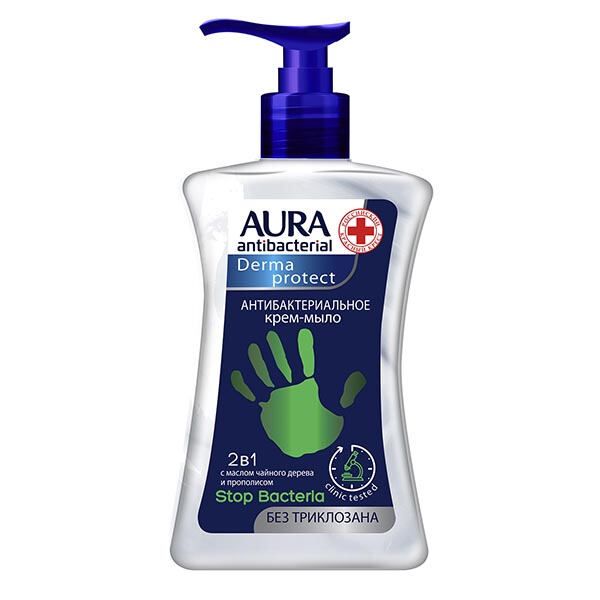 Крем-мыло антибактериальное Derma Protect 2в1 Aura/Аура 250мл