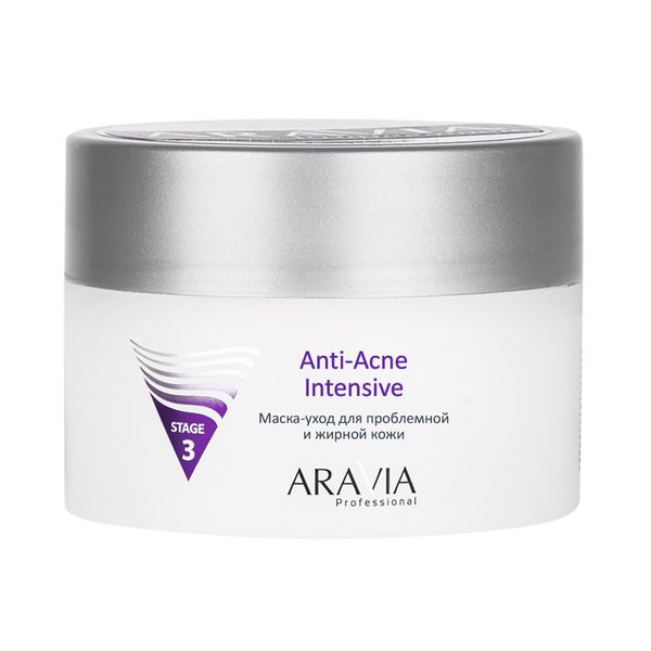 Маска-уход для проблемной и жирной кожи Anti-Acne Intensive Aravia Professional/ Аравия 150мл