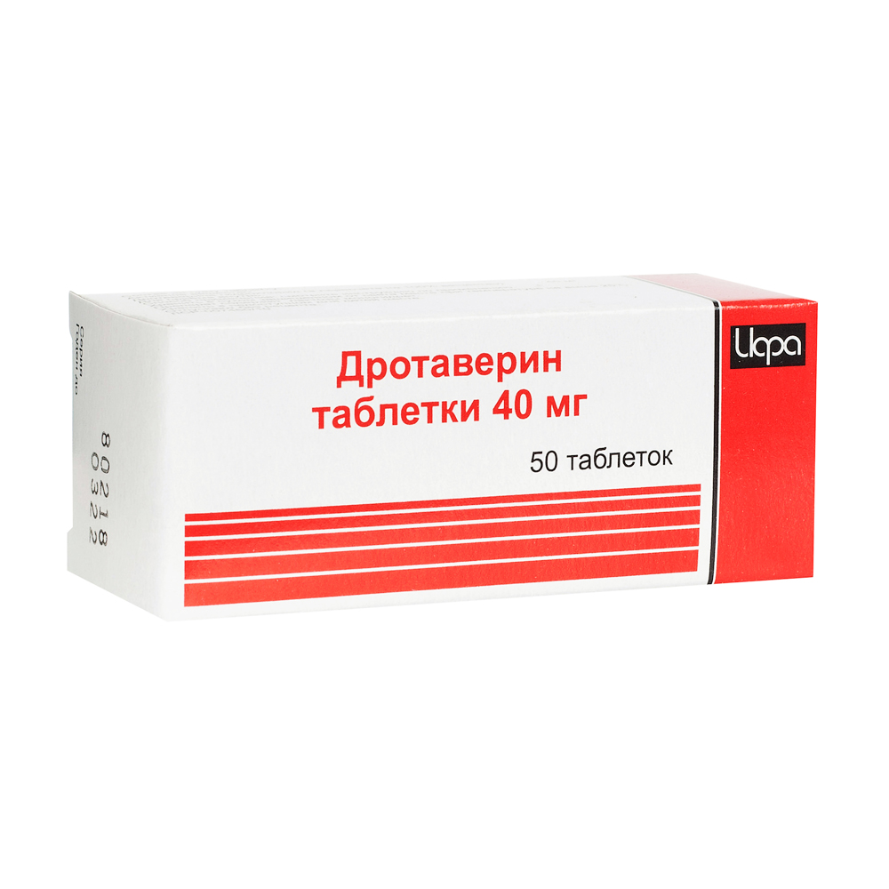 Дротаверин таблетки 40мг 50шт купить лекарство круглосуточно в Москве,  официальная инструкция по применению