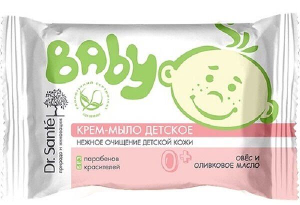 Крем-мыло детское Овес Dr.Sante Baby Elfa Pharm 90г ELFA PHARM, Slovakia 1468580 - фото 1