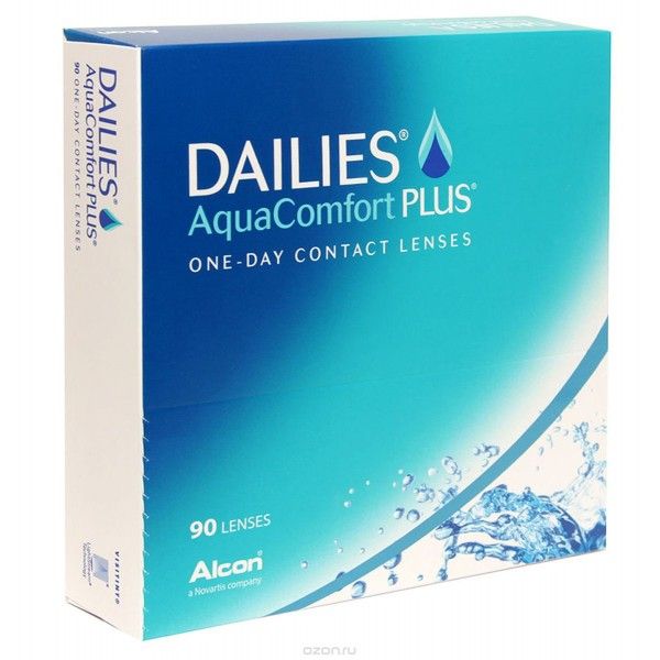 Линзы контактные Alcon/Алкон Dailies AquaComfort Plus (+3.00/8.7) 90шт