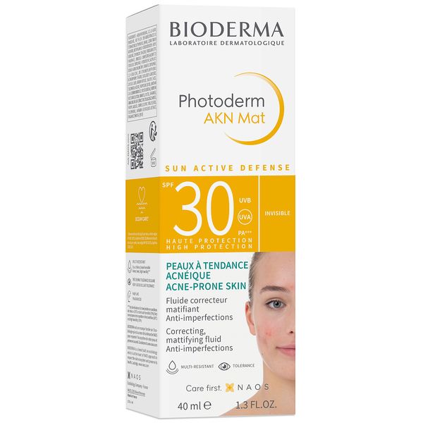Крем для жирной кожи с тенденцией к акне матирующий SPF30 AKN Photoderm Bioderma/Биодерма 40мл фото №3