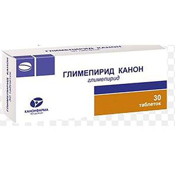 Глимепирид-Канон таблетки 4мг 30шт