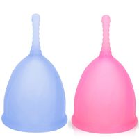 Набор менструальных чаш Comfort Cup M Blue + L Pink 2 шт NDCG миниатюра фото №3
