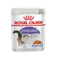 Корм влажный для стерилизованных кошек пауч желе Sterilised Royal Canin/Роял Канин 85г
