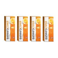 4Х Фарингоспрей спрей д/местн. прим. дозир. фл. 0,255мг/доза фл.30мл с распылителем и насадкой