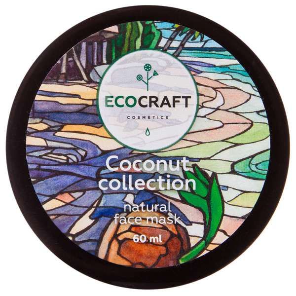 Маска для лица кокосовая коллекция Ecocraft/Экокрафт 60мл фото №3