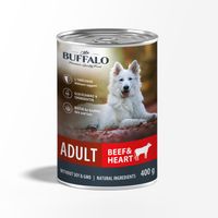 Косервы для собак говядина и сердце Adult Mr.Buffalo 400г миниатюра