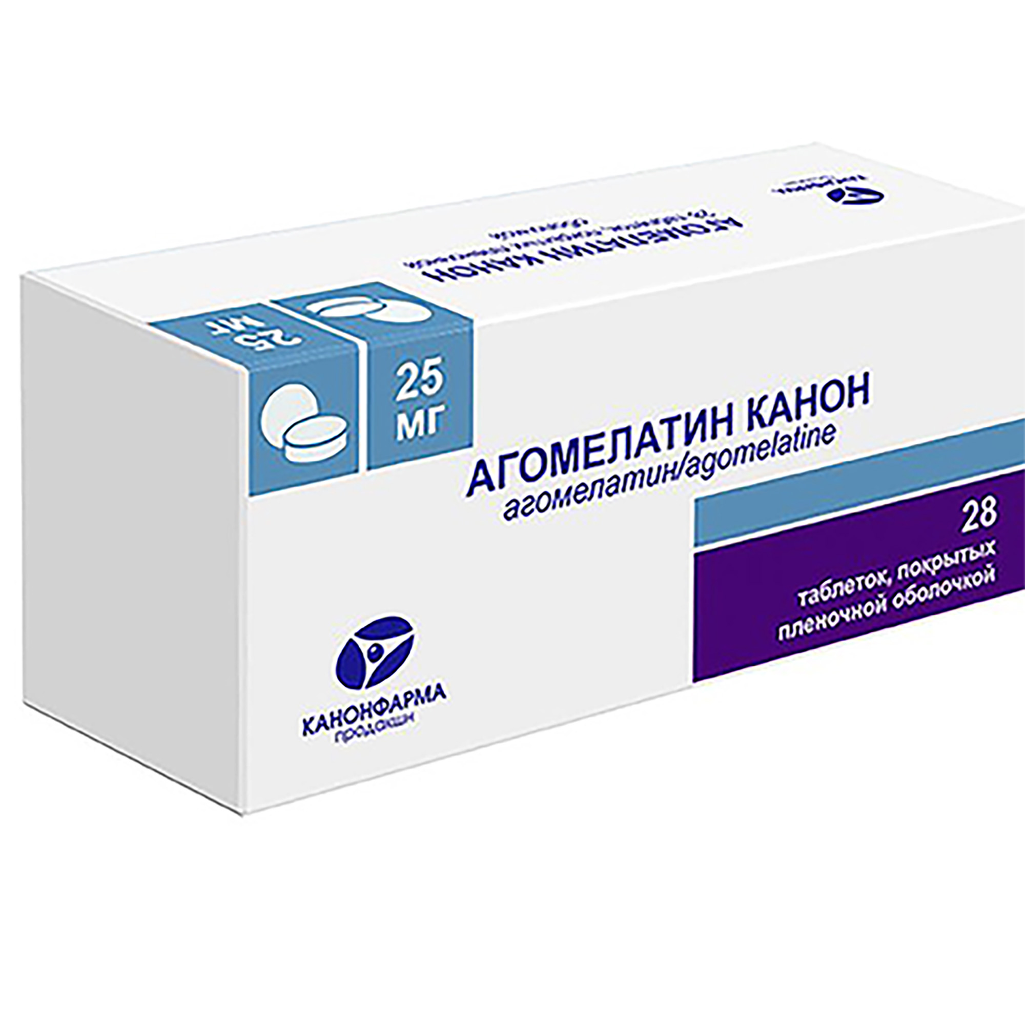 Агомелатин Канон таблетки п/о плен. 25мг 28шт - купить в Москве лекарство  Агомелатин Канон таблетки п/о плен. 25мг 28шт, официальная инструкция по  применению
