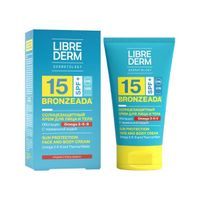 Крем солнцезащитный с омега 3-6-9 и термальной водой Librederm/Либридерм Bronzeada SPF15 150мл