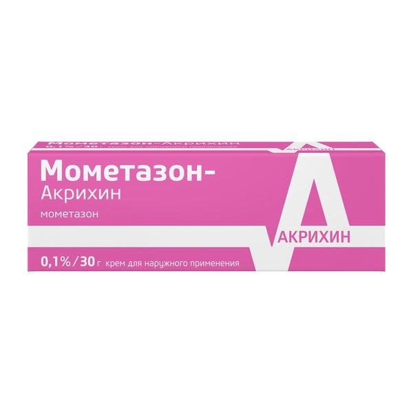 Мометазон-Акрихин крем для наружного применения 0,1% 30г