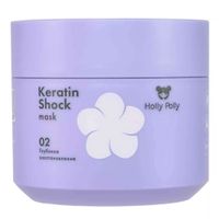 Маска для волос восстанавливающая Keratin shock Holly Polly/Холли Полли 300мл миниатюра