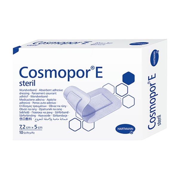Повязка стерильная пластырного типа Cosmopor E/Космопор Е 7,2x5см 10шт