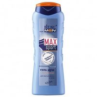 Гель-душ мужской для мытья волос и тела тройной эффект Витэкс For men Sport 400мл