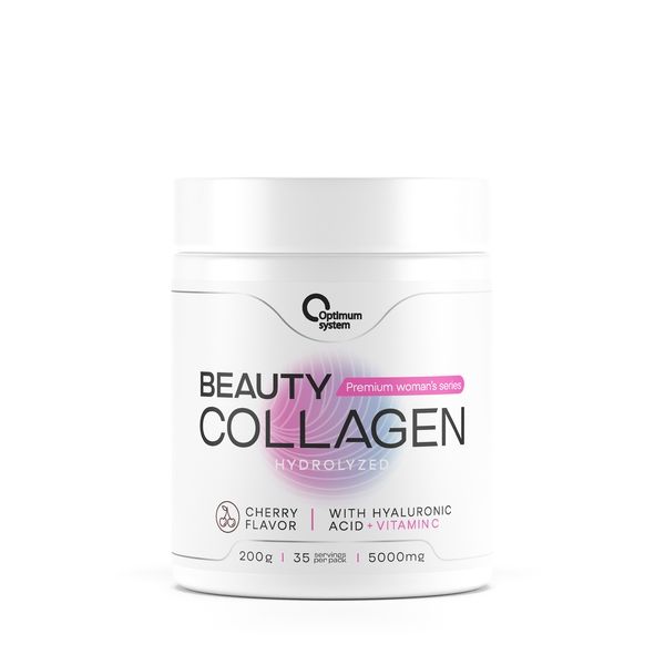 Коллаген Beauty Powder вишня Optimum System/Оптимум систем напиток растворимый 200г