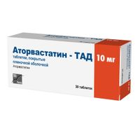 Аторвастатин-ТАД таблетки п/о плен. 10мг 30шт миниатюра фото №3