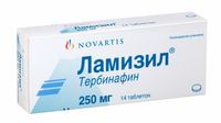 Ламизил таблетки 250мг 14шт, миниатюра фото №3