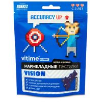 Зрение для детей с 3 лет черная смородина ViTime/ВиТайм мармеладные пастилки жевательные 2500мг 30шт, миниатюра